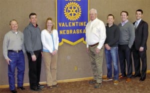 The Valentine Rotary Club inducted four new members on March 28.