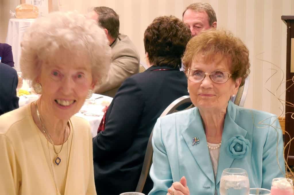 District 5630 First Female DG's Marcie Schmidt (left) and Diane Finch-Oerter.