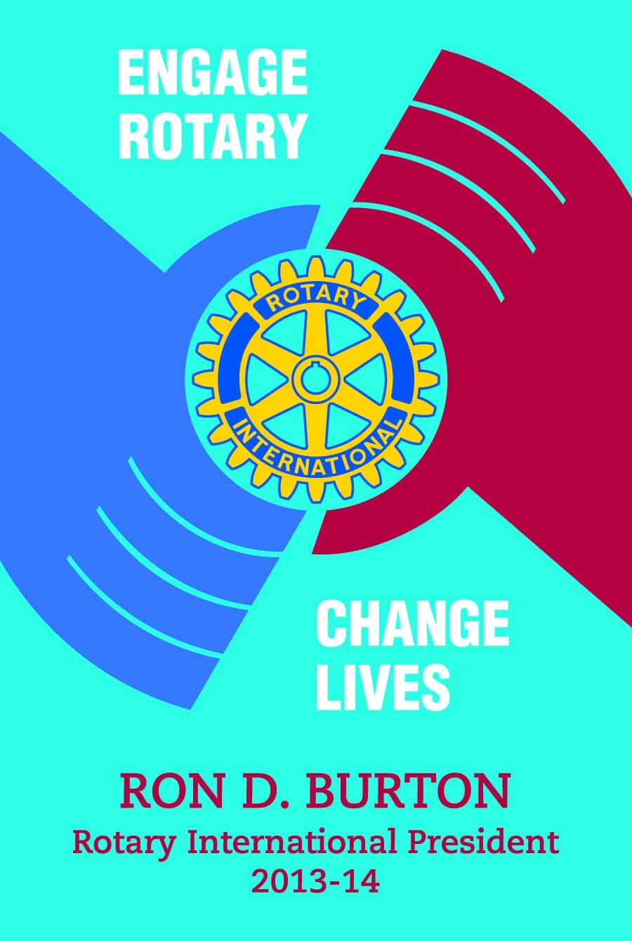 Rotary International Pin    PEACE THROUGH SERVICE     2012-13  THEME