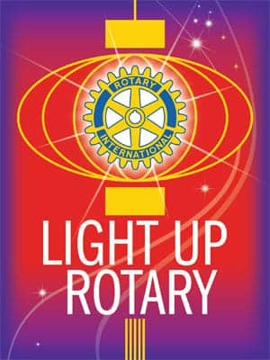 RI President-elect Gary C.K. Huang chose Light Up Rotary as his theme for 2014-15.