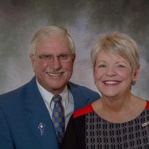 District Governor Tom Mortimer and wife Sheryl